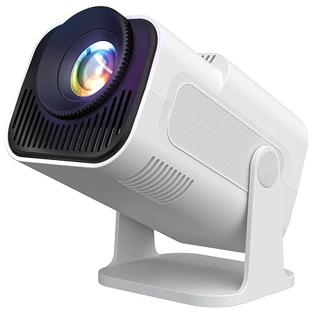 Portronics Beem 470 Mini Smart LED Projector,720p HD,2000 Lumens,Pre-Installed Streaming Apps(Netflix, Prime Video, Hotstar),Auto Keystone,3W Speaker,Adjustable Angle, Wireless Screen Mirroring