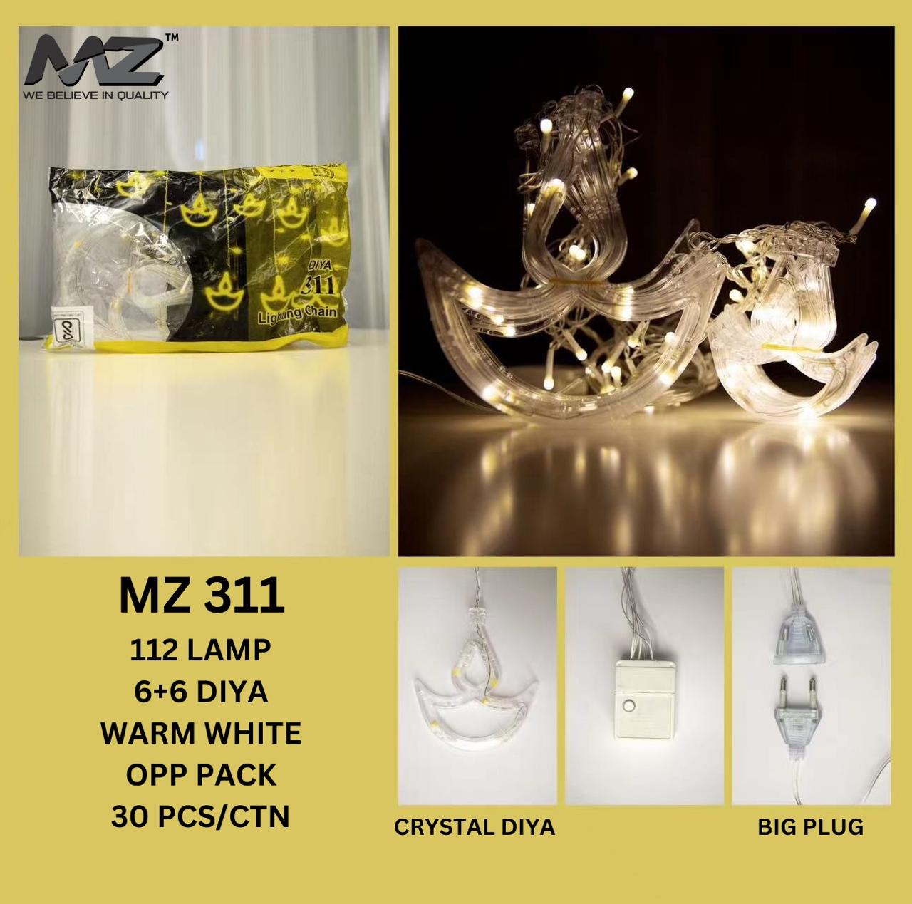 MZ-311 112 LAMP, 6+6 DIYA, WARM WHITE