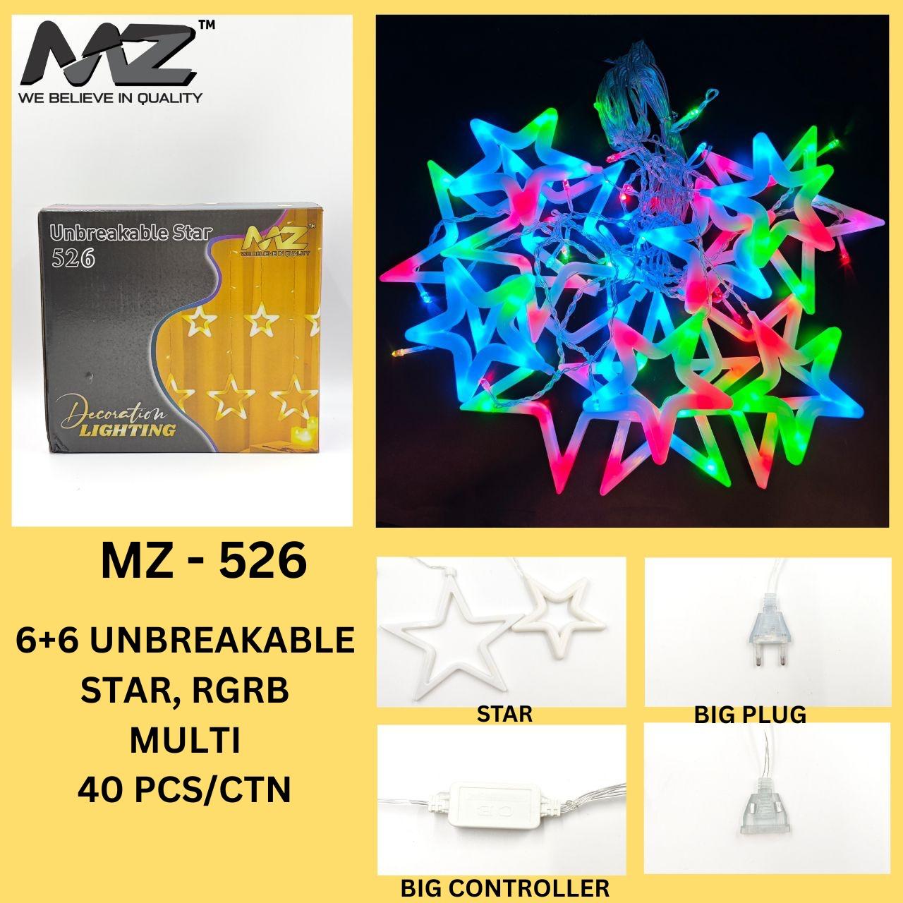 MZ-526,NEW 6+6 UNBREAKABLE STAR BOX PACK MULTI