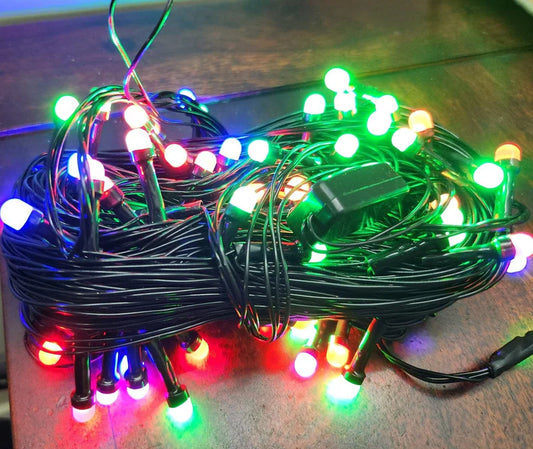 MZ115 , 20 LAMP, 6METER, 8MM, FROSTED RGRB