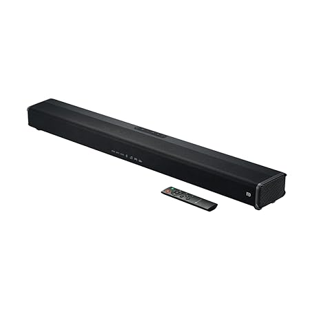Portronics Sound Slick IV 120W Bluetooth Wireless Soundbar with Inbuilt Woofer, LED Display, 3.5mm Aux in, USB Pen Drive Input, Optical Input Port, Loud & Clear Sound(Black)POR 1605
