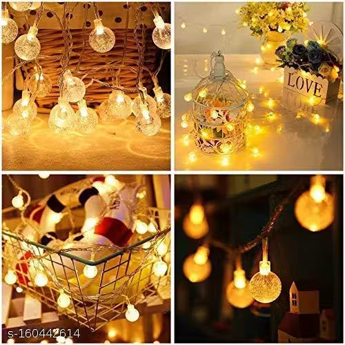 MZ-540 14 LAMP, 4 METER, NEW BIG BUUBBLE CRYSTAL, WARM WHITE, {HIGH BRIGHTNESS}