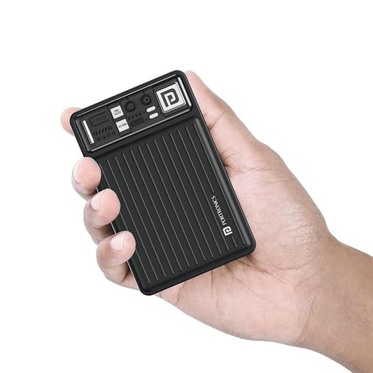 Portronics Luxcell Mini 20K Advanced 20000 mAh Smallest Power Bank with 22.5W Max Output, LED Indicator, Mach USB-A Output, Type C PD Output, Type C Input, Wake Up Button