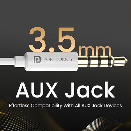 Portronics Conch Theta A in Ear 3.5mm Wired Earphones with In Line HD Mic, Powerful Audio, 14.2mm Dynamic Driver, Unique Earbuds Design, TPE Anti Tangle Wire,In line Controls,Wide Compatibility POR 2748