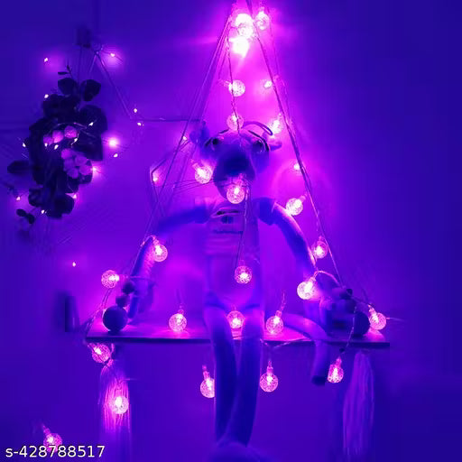 MZ-542 14 LAMP, 4 METER, NEW BIG BUUBBLE CRYSTAL, PINK, {HIGH BRIGHTNESS}