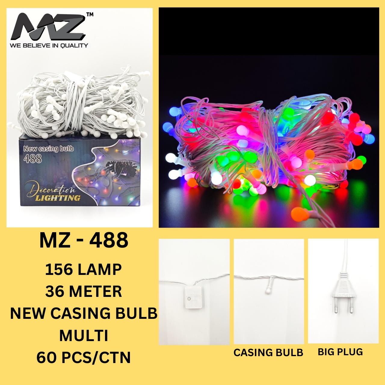 MZ-488,156 LAMP, 36 METER, NEW CASING BULB, MULTI