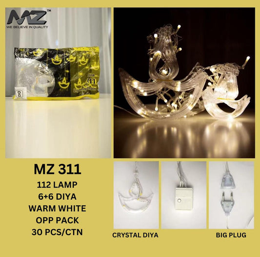 MZ-311 112 LAMP, 6+6 DIYA, WARM WHITE