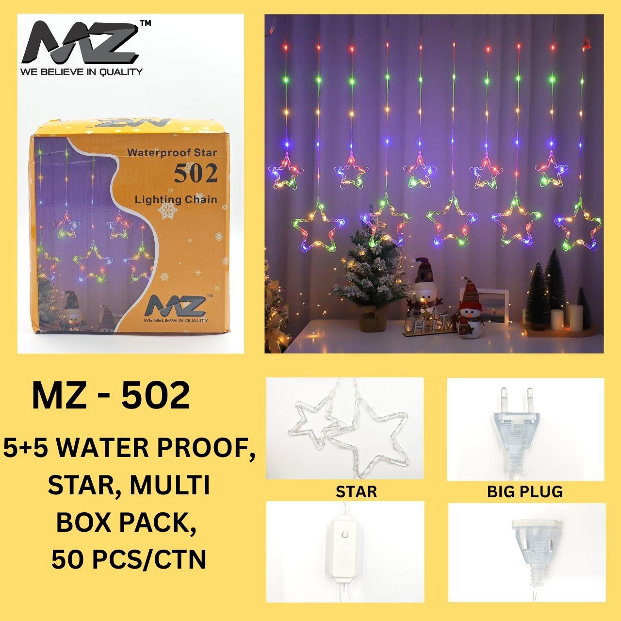 MZ-502,5+5 WATER PROOF STAR, BOX PACK, MULTI