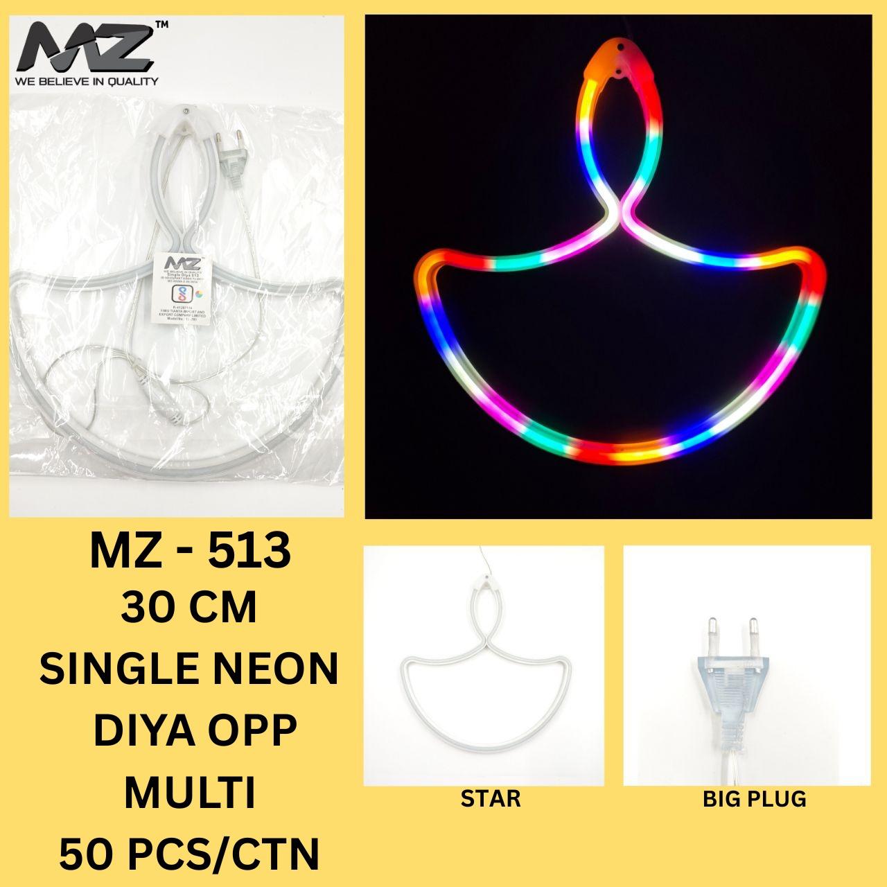 MZ-513,30 CM, NEON DIYA, SINGLE OPP BAG, MULTI
