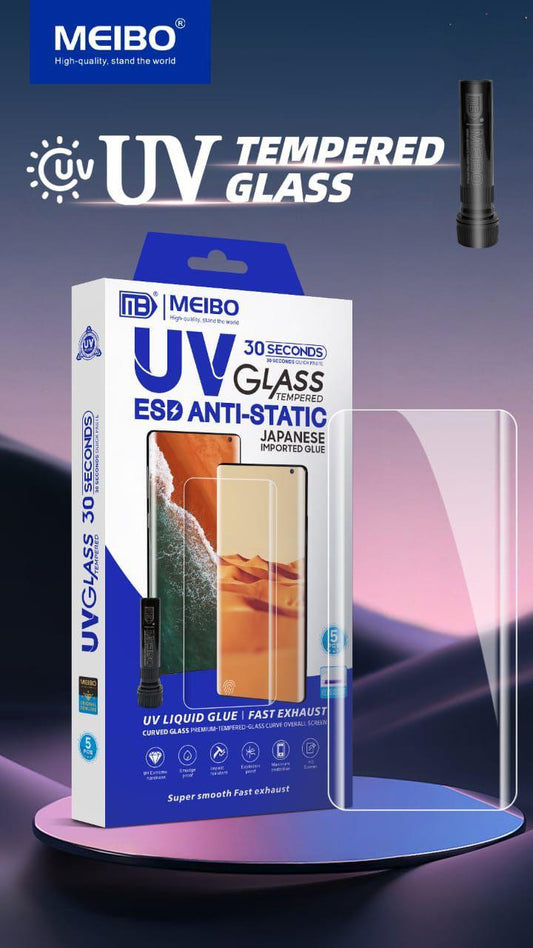 MEIBO UV TEMPERED GLASS ESD ANTI-STATIC (JAPANESEIMPORTED GLUE)