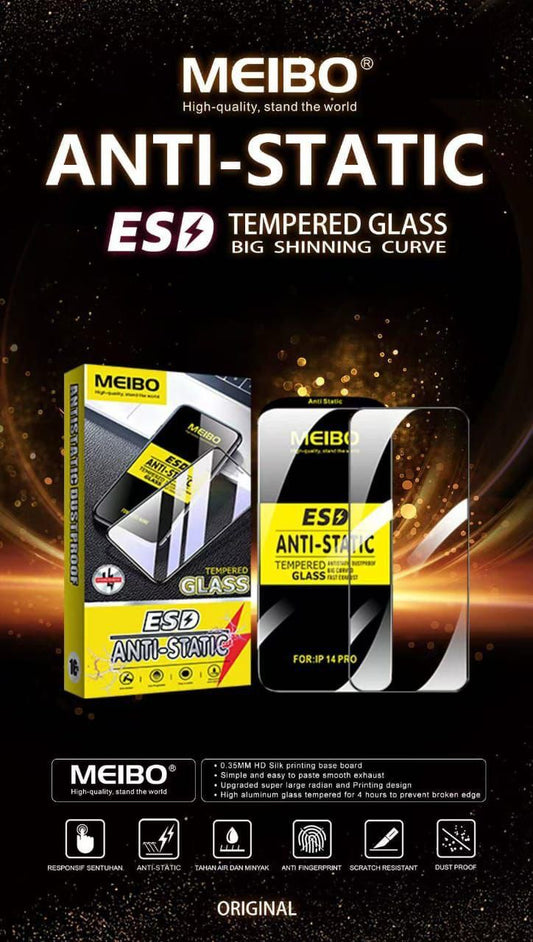MEIBO ANTI-STATIC HIGH QUALITY TEMPERED GLASS