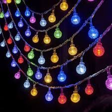 MZ-543  14 LAMP, 4 METER, NEW BIG BUUBBLE CRYSTAL, BLUE, {HIGH BRIGHTNESS}