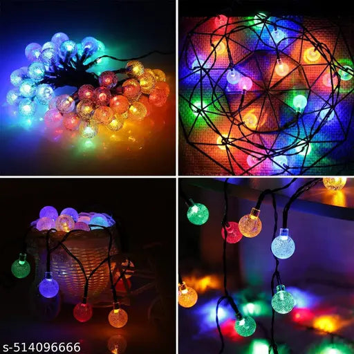 MZ-539 14 LAMP, 4 METER, NEW BIG BUUBBLE CRYSTAL, MULTI, {HIGH BRIGHTNESS}