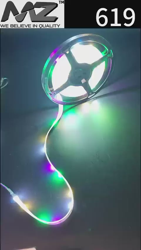 MZ-619 ,5 METER, 2835 STRIP LIGHT, 6 COLOR WITH REMOTE