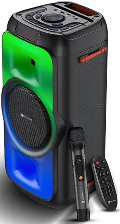Portronics Iron Beats III 200W Party Speaker With Wireless UHF Karaoke Mic POR 2343
