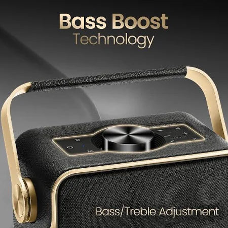 Portronics Harmony II 60W HD Sound Wireless Speaker,Bass Boost Technology,5Hrs Playtime 60 W Bluetooth Party Speaker  (Gold, Mono Channel)POR 2335